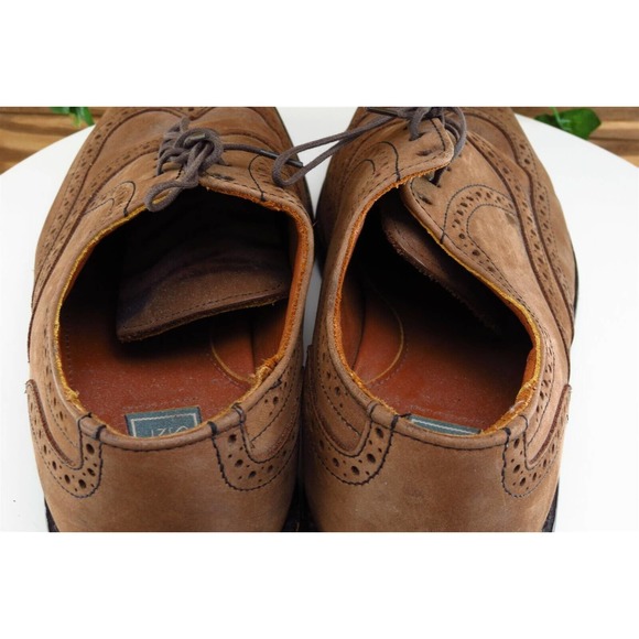 Bostonian Elements Shoes Sz 9 M Brown Wingtip Oxford Leather Men - Picture 6 of 9